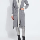 Juliette Fringed Sweater Coat Curvy