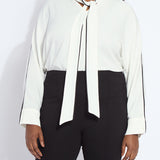 Daphne Dolman Sleeve Bow Blouse Curvy