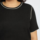 Odessa Reversible Knit Short Sleeve Tee Curvy