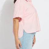Corinna Oversized Cropped Shirt Curvy