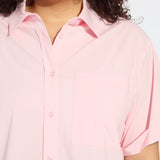 Corinna Oversized Cropped Shirt Curvy