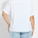 Corinna Oversized Cropped Shirt Curvy