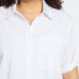 Corinna Oversized Cropped Shirt Curvy