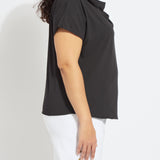 Ensley Cowl Neck Top Curvy