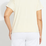 Ensley Cowl Neck Top Curvy