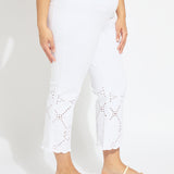 Billie Eyelet Straight Denim Curvy (26"Inseam)