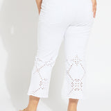 Billie Eyelet Straight Denim Curvy (26"Inseam)