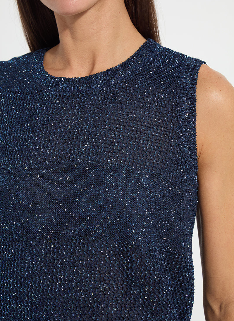 color=Capri Blue Sequins