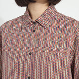 Marjorie Placed Print Button Up Shirt
