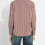 Marjorie Placed Print Button Up Shirt