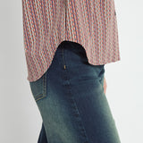 Marjorie Placed Print Button Up Shirt