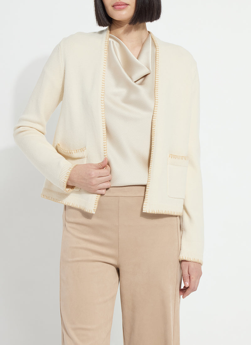 Sherry Cozy Blanket Stitch Cardigan