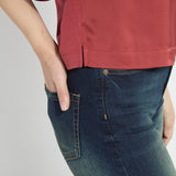 Ginger Mix-Media Dolman Tee