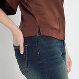 Ginger Mix-Media Dolman Tee