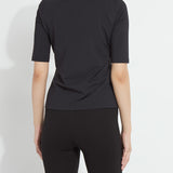 Clara Mockneck Elbow Sleeve Top