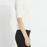 Clara Mockneck Elbow Sleeve Top