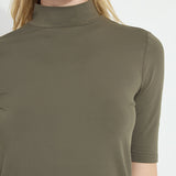 Clara Mockneck Elbow Sleeve Top