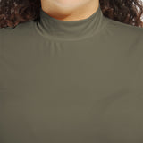 Clara Mockneck Elbow Sleeve Top Curvy