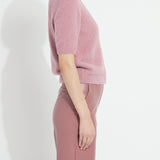 Opalite Short Sleeve Lurex Feather Cardigan