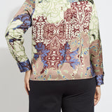 Seraphina Mock Neck Blouse Curvy