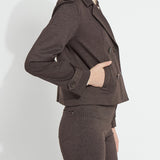 Thora Ponte Double-Breasted Crop Trench