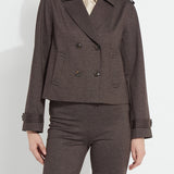 Thora Ponte Double-Breasted Crop Trench