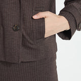 Thora Ponte Double-Breasted Crop Trench
