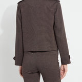 Thora Ponte Double-Breasted Crop Trench
