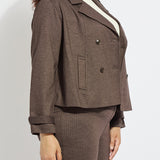 Thora Ponte Double-Breasted Crop Trench