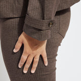 Thora Ponte Double-Breasted Crop Trench