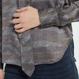 Maxine Convertible Tie Satin Shirt