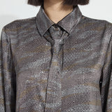 Maxine Convertible Tie Satin Shirt