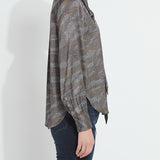 Maxine Convertible Tie Satin Shirt