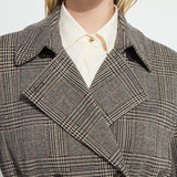 Marla Brushed Ponte Belted Trench Coat