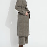 Marla Brushed Ponte Belted Trench Coat