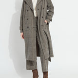 Marla Brushed Ponte Belted Trench Coat