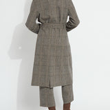 Marla Brushed Ponte Belted Trench Coat