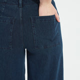 Angelica Hi Waist Pintuck Denim