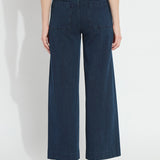 Angelica Hi Waist Pintuck Denim