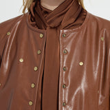 Luanne Studded Vegan Leather Jacket