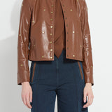 Luanne Studded Vegan Leather Jacket