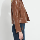 Luanne Studded Vegan Leather Jacket