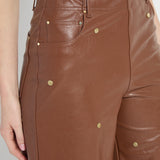Luanne Studded Vegan Leather Palazzo