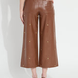Luanne Studded Vegan Leather Palazzo