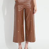 Luanne Studded Vegan Leather Palazzo