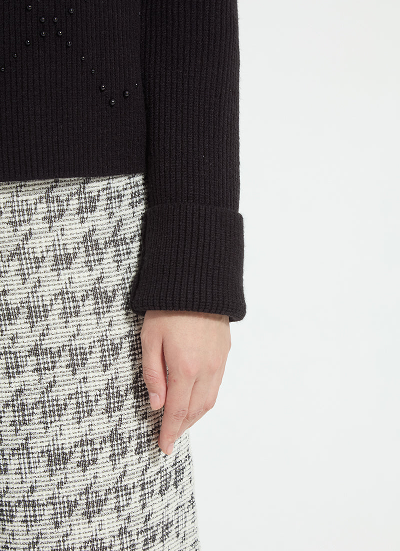 color=houndstooth tweed