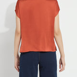 Yasmin Drape Neck Sleeveless Blouse