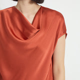 Yasmin Drape Neck Sleeveless Blouse
