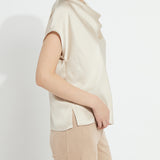 Yasmin Drape Neck Sleeveless Blouse