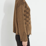 Rhea Cozy Rib Scallop Edge Pullover